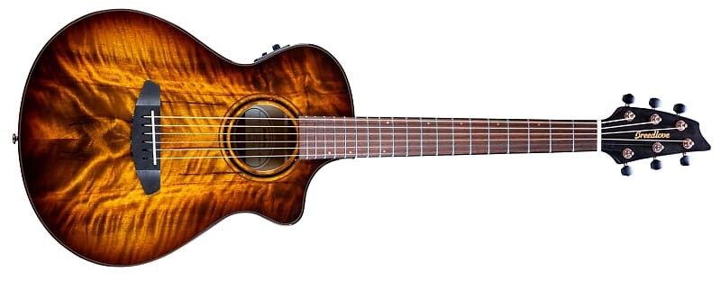 Акустическая гитара Breedlove ECO Pursuit Exotic S Companion Tiger's Eye CE Myrtlewood-Myrtlewood Guitar