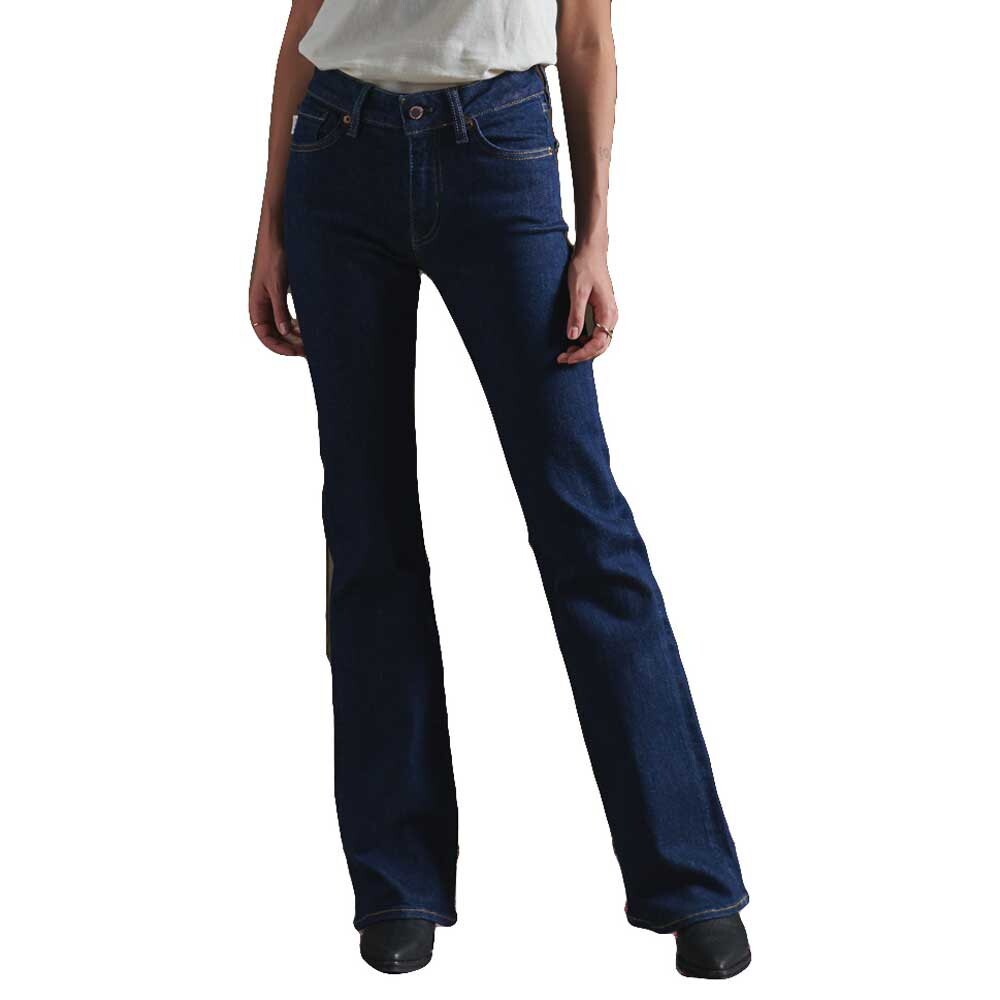 

Джинсы Superdry Mid Rise Slim Flare, синий