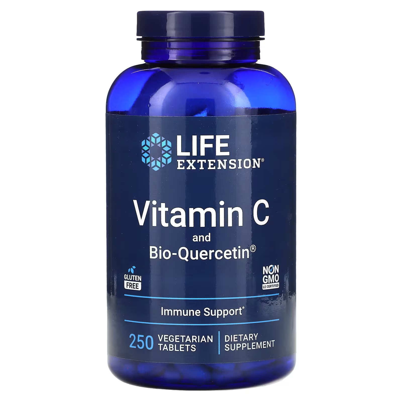 Life Extension Витамин С и био-кверцетин 250 вегетарианских таблеток цена и фото