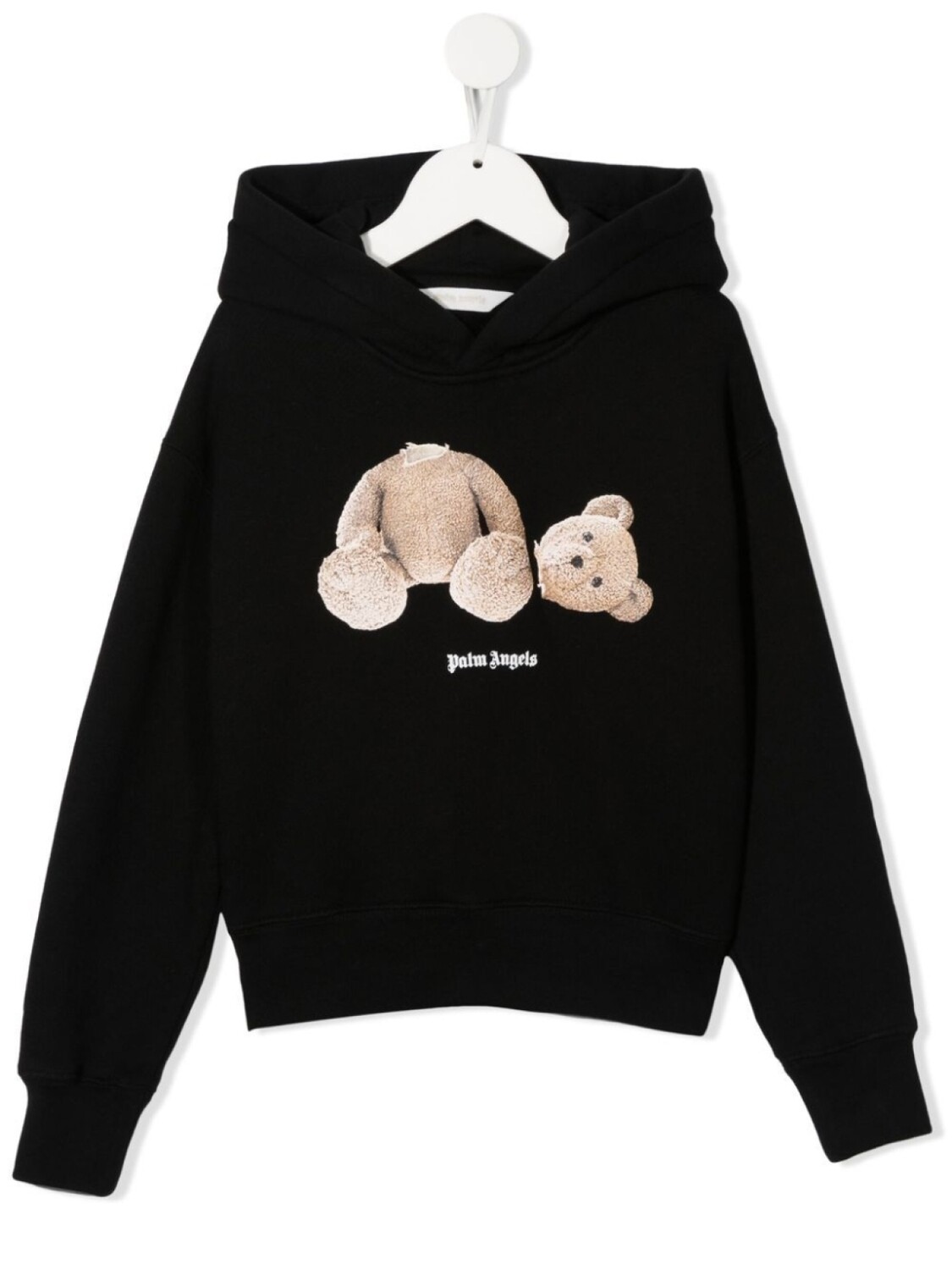 

Palm Angels Kids худи с графичным принтом и логотипом, черный