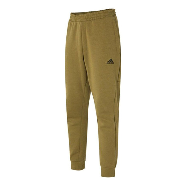 Спортивные штаны Men's adidas Fi Dk Reg Pnt Logo Sports Running Knit Bundle Feet Long Pants/Trousers Olive, зеленый