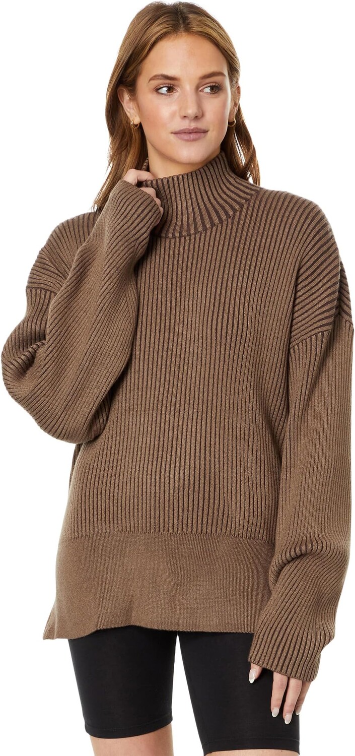 Свитер Mayfair Mock Neck Knit Varley, цвет Shiitake Marl