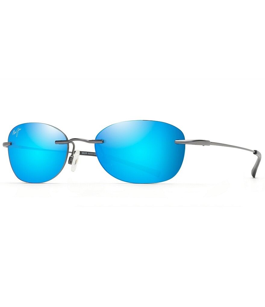 

Maui Jim Aki Aki PolarizedPlus2 овальные солнцезащитные очки 50 мм, серебро