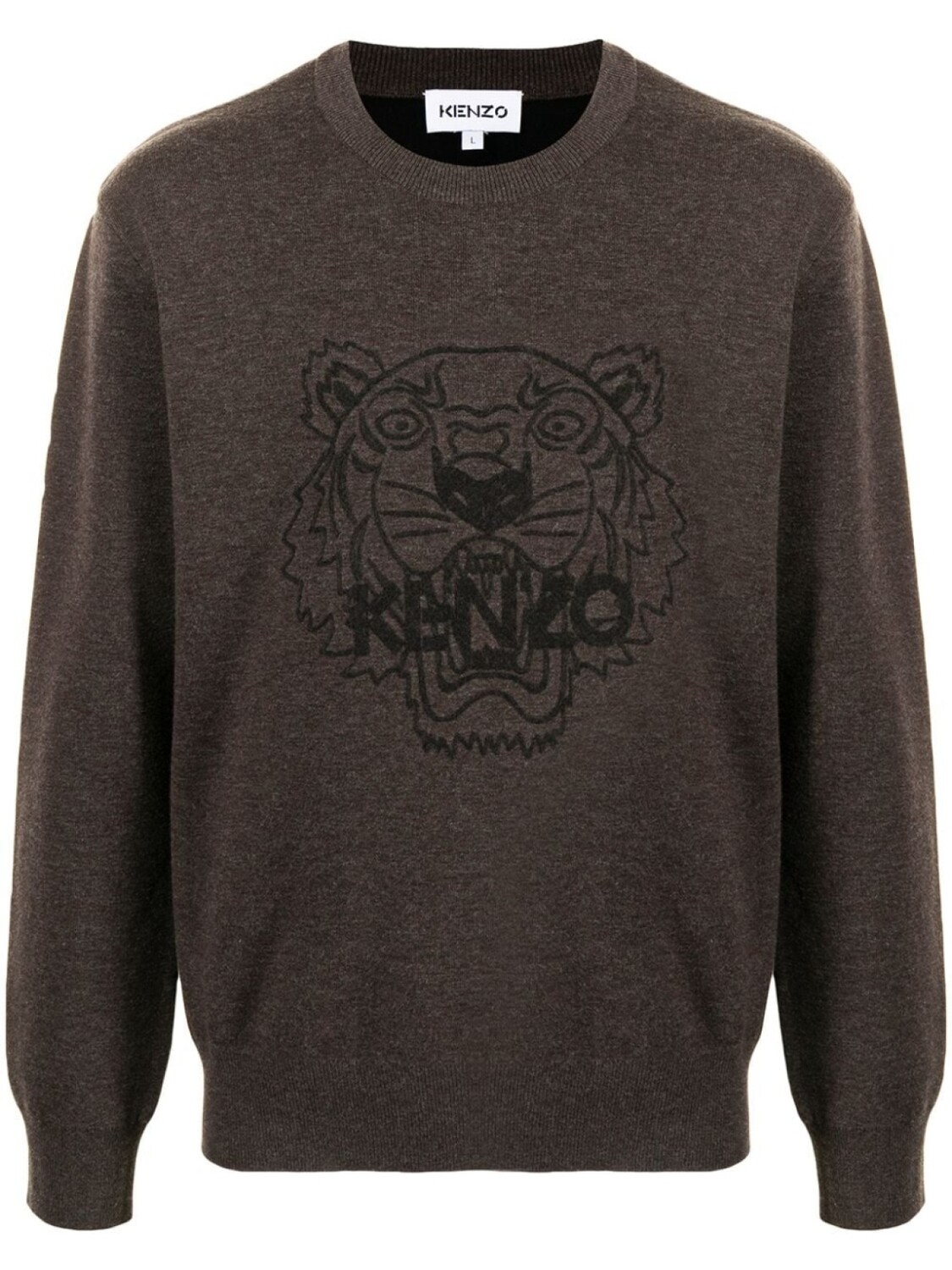 

Толстовка с принтом Tiger Kenzo, коричневый