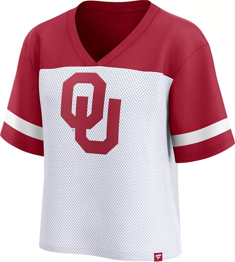 

Женское белое сетчатое модное джерси NCAA Oklahomaooners