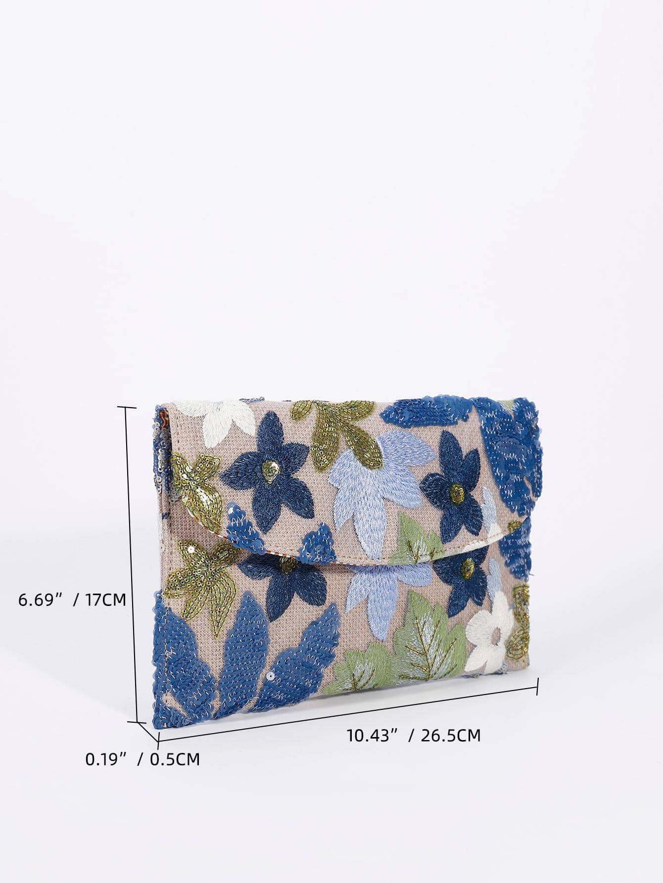 Сумка-конверт с клапаном среднего размера, многоцветный наборы для творчества гламурная сумочка