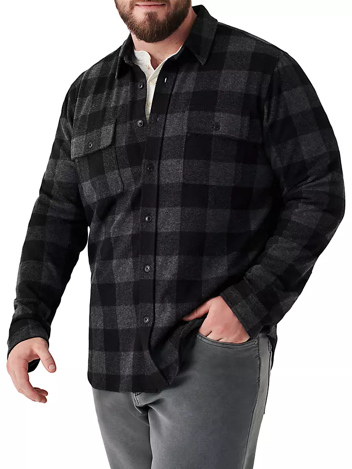 

Рубашка на пуговицах в клетку Legend Faherty Brand, черный