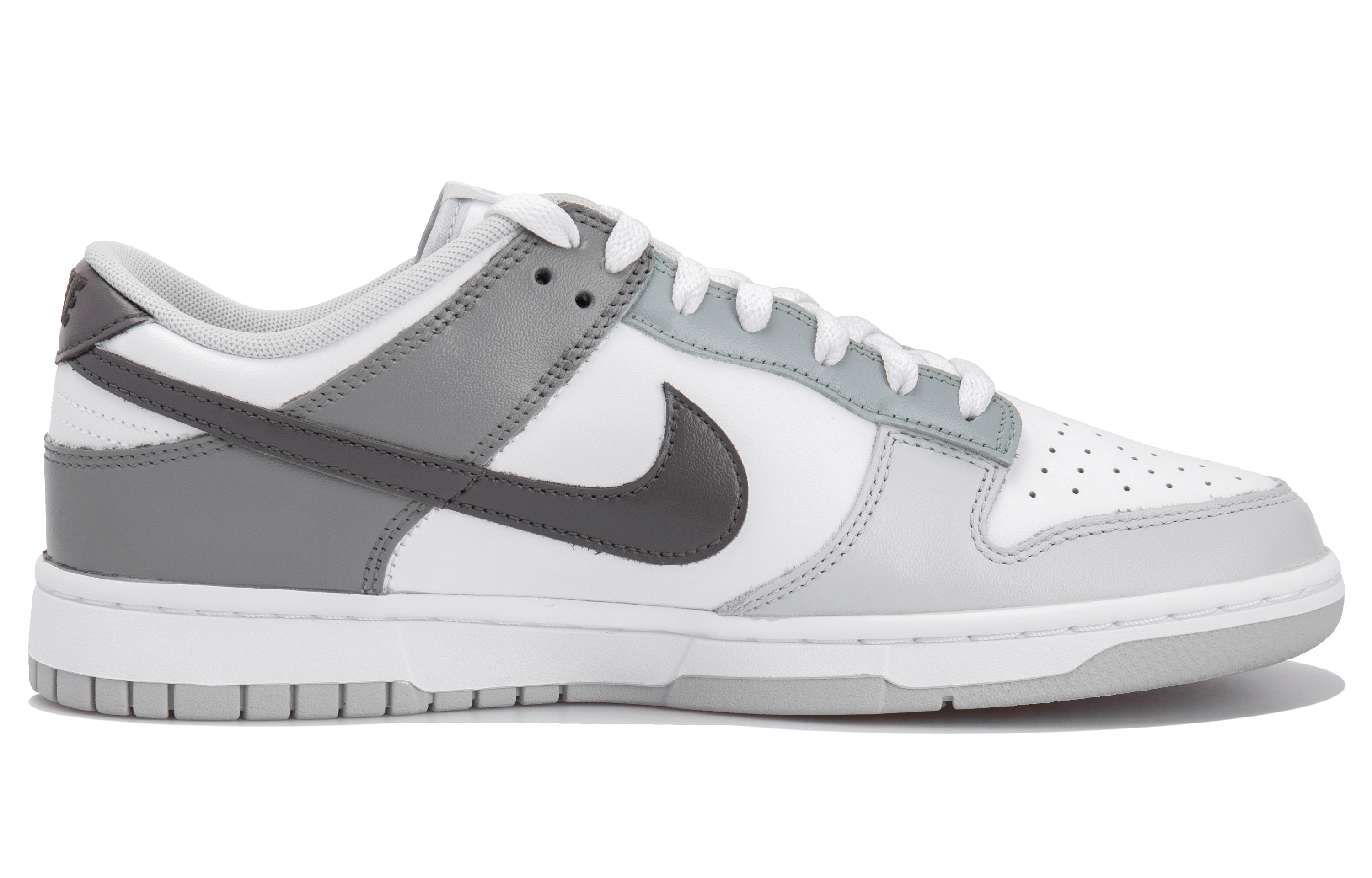 

Кроссовки Nike Dunk Skateboarding Shoes Men Low-top Grey/white, серый/белый