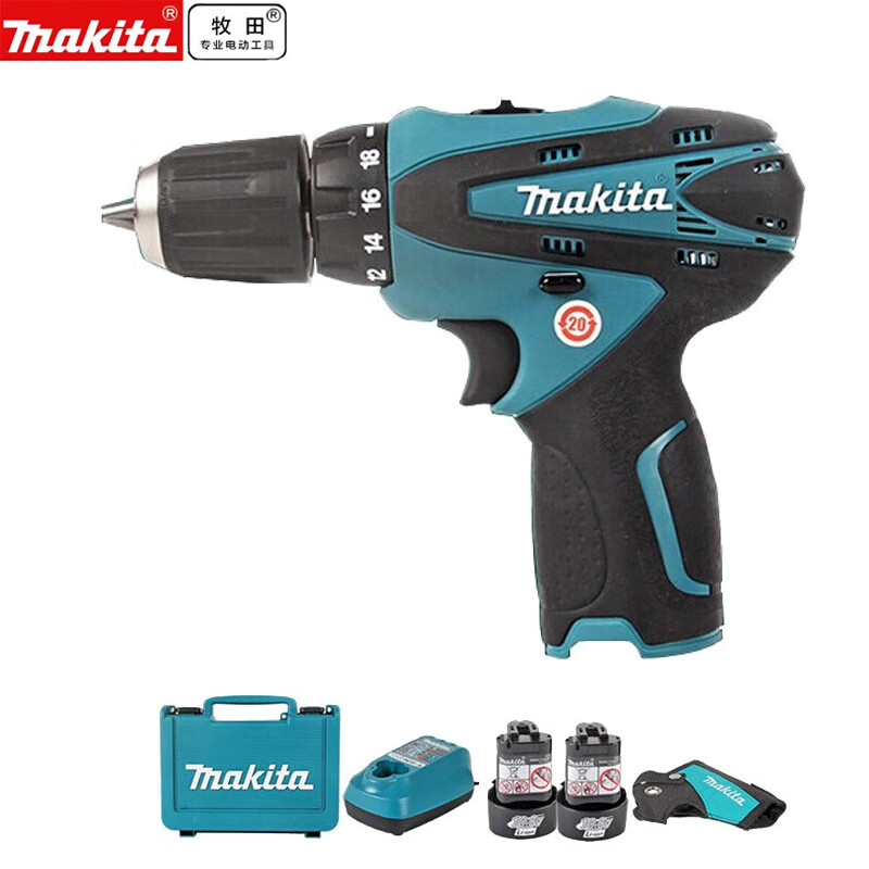 Дрель Makita DF330DWE + два аккумулятора 1.3Ah, зарядное устройство