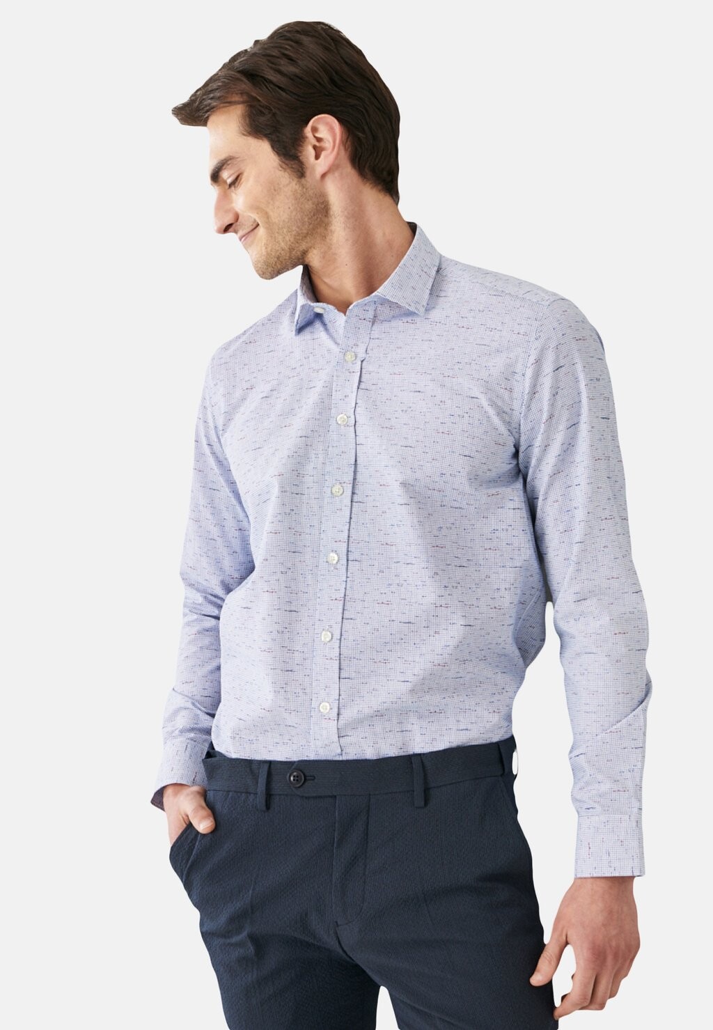 

Рубашка SLIM FIT AC&CO / ALTINYILDIZ CLASSICS, темно-синий