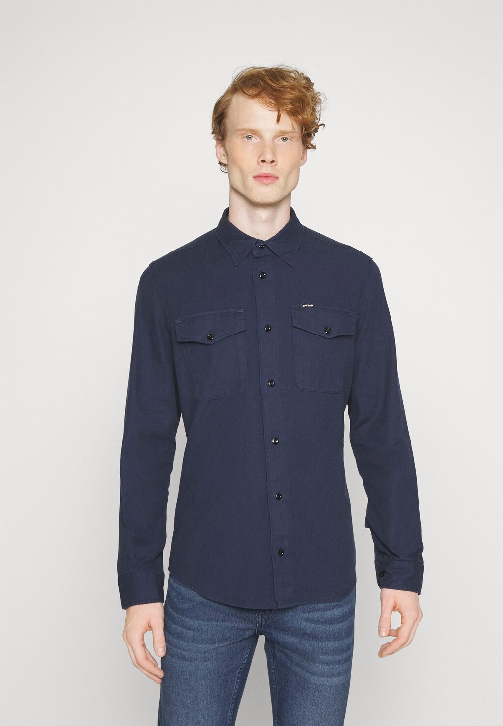 

Рубашка MARINE SLIM SHIRT G-Star, сарто синий