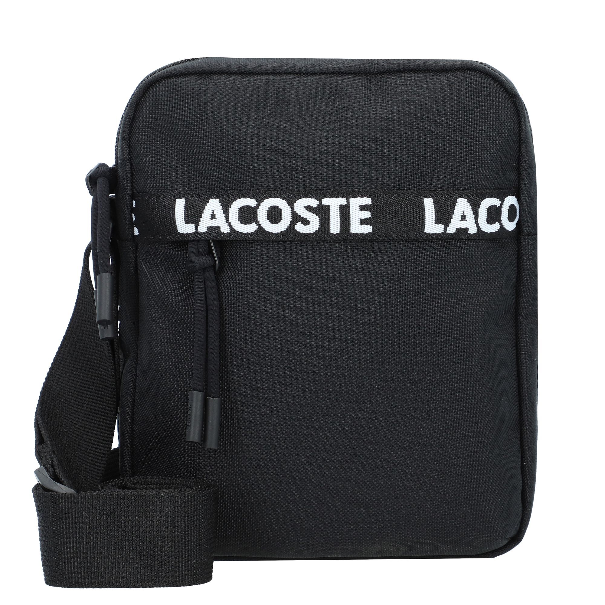 Сумка через плечо Lacoste Neocroc Seasonal 16 cm, цвет tape noir цена и фото