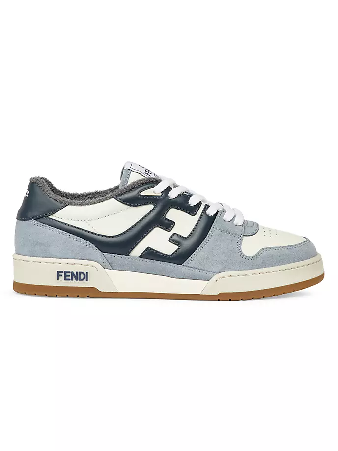 Низкие кроссовки Match Fendi, синий кроссовки fendi fendi match белый