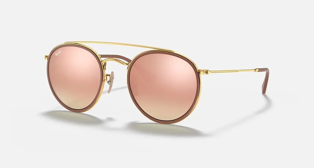 

Солнцезащитные очки Ray-Ban ROUND DOUBLE BRIDGE, коричневый