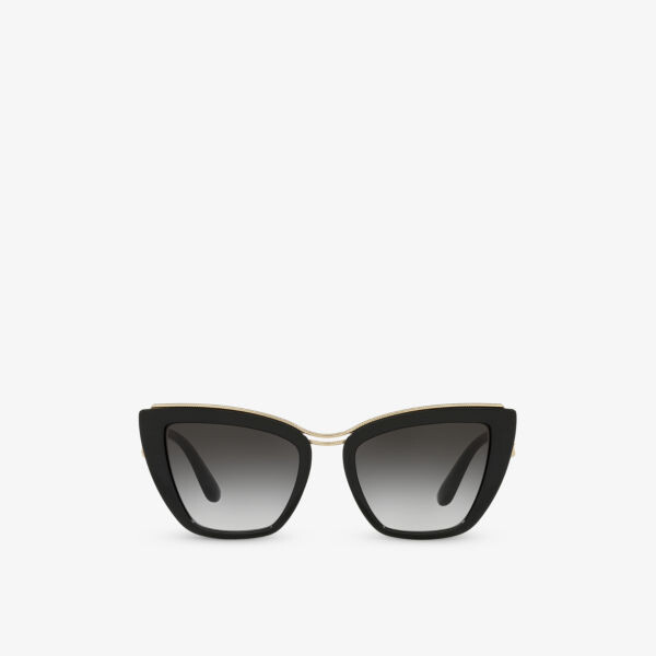 

Dg6144 солнцезащитные очки в нейлоновой оправе «кошачий глаз» Dolce & Gabbana, черный
