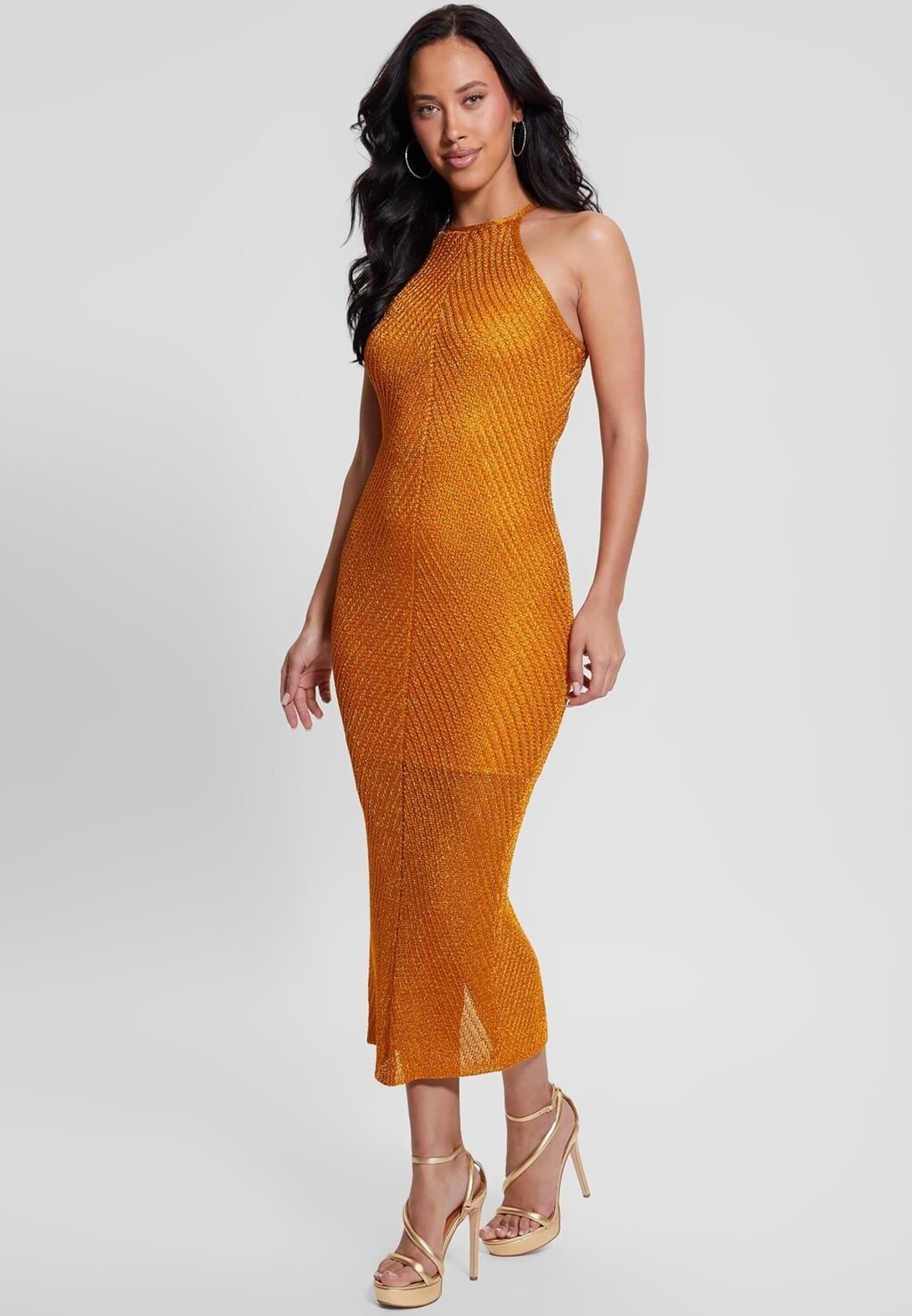

Длинное платье Guess, оранжевый