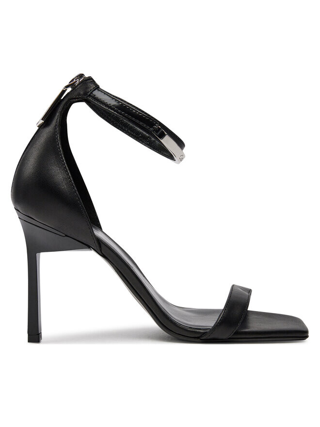 

Сандалии Calvin Klein Heel Sandal 90 Metal Bar Lth HW0HW01946, черный