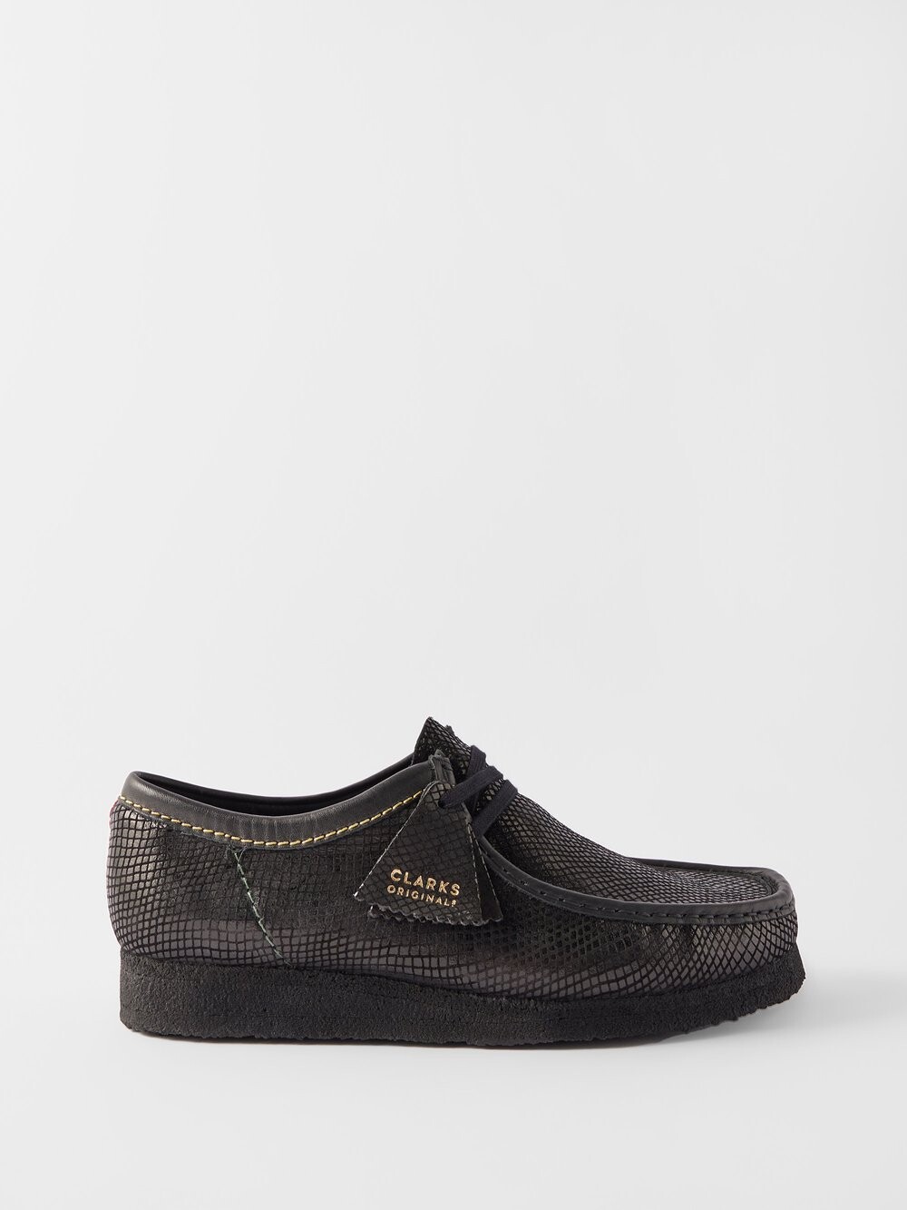

Туфли из коллаборации с wacko maria wallabee из кожи со змеиным эффектом Clarks X Wacko Maria (Clarks), черный