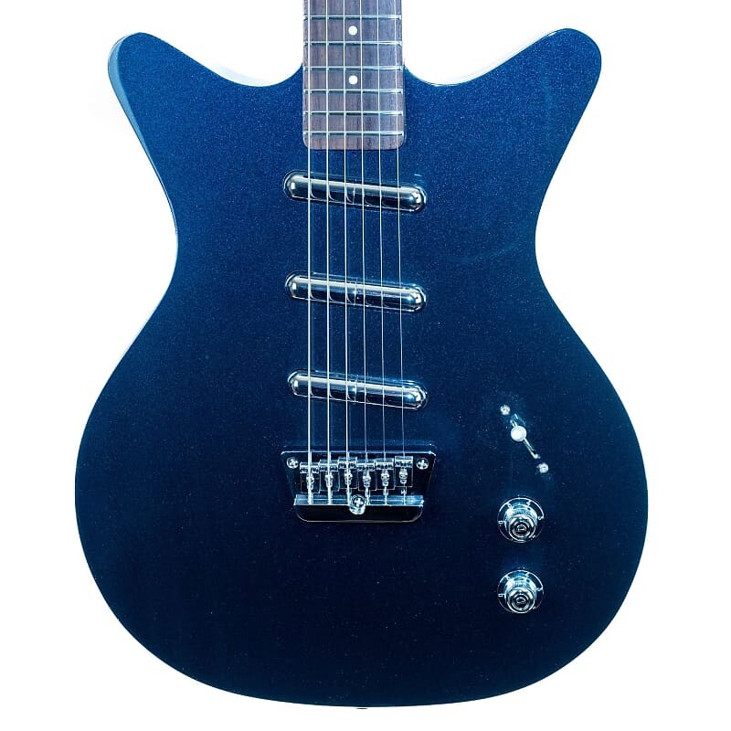 

Электрогитара Danelectro 59 Triple Divine 3-lipstick pickup blue metallic only 6 lbs, 2 oz, new model!