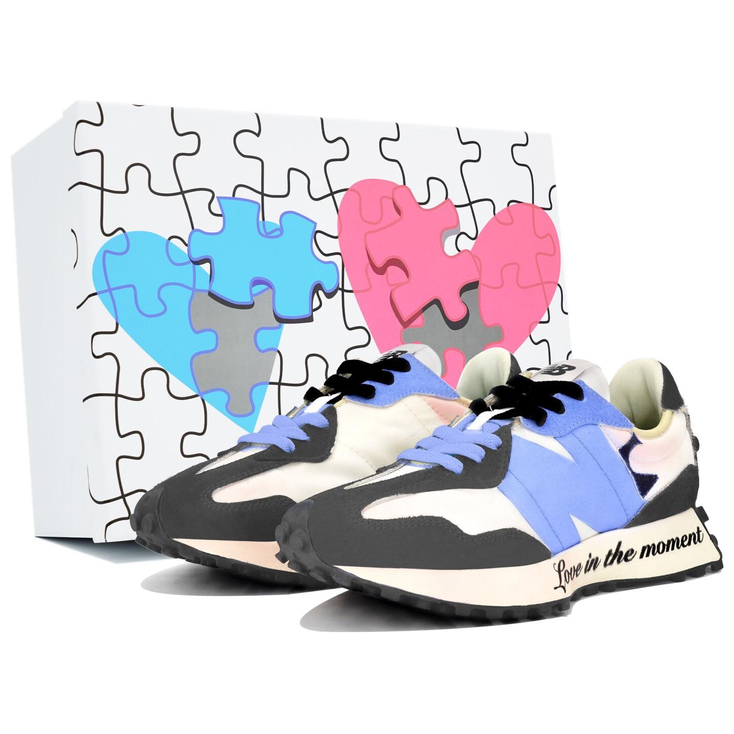 

Кроссовки NB 327 унисекс с низким верхом белые/черные New Balance