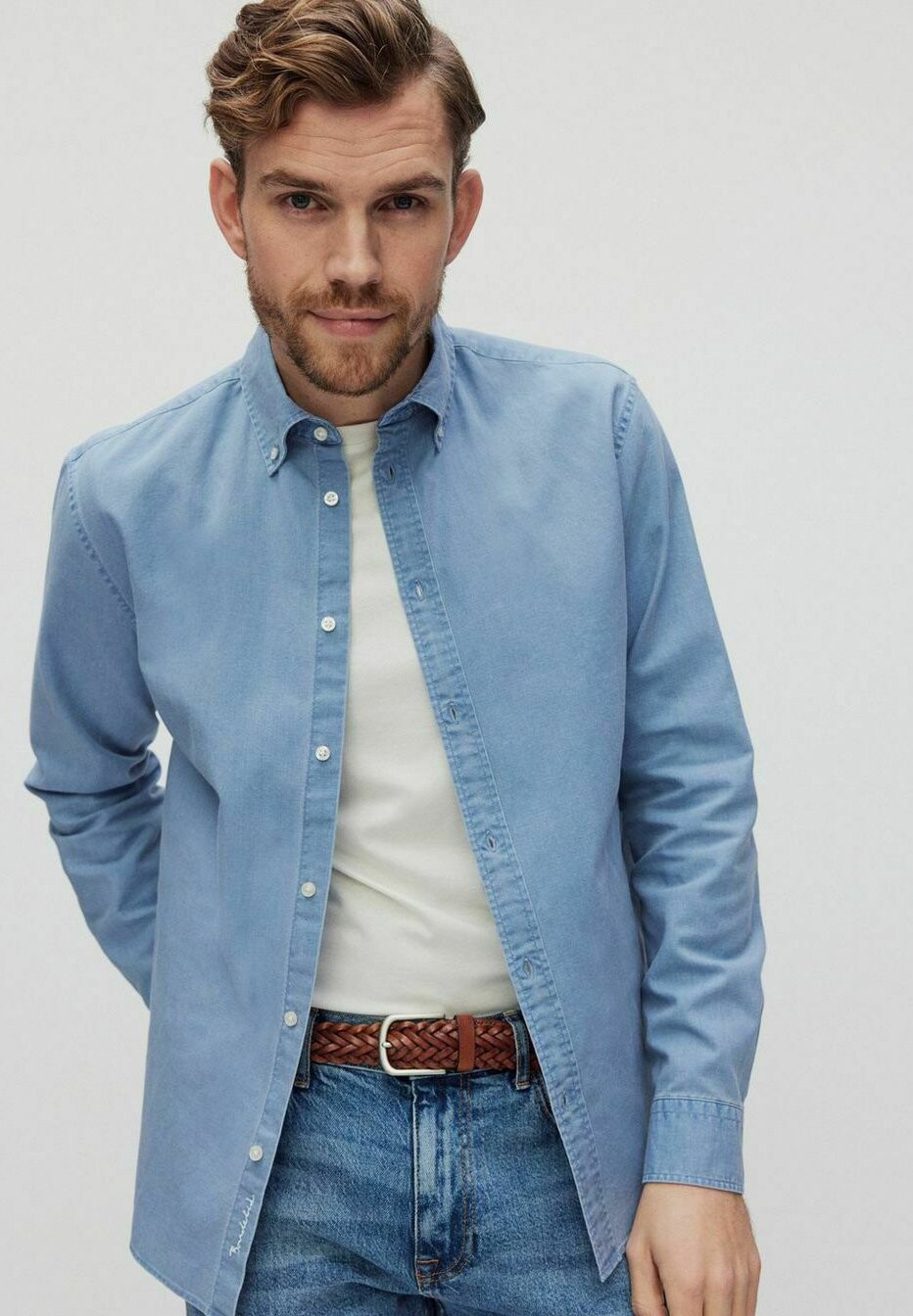 

Рубашка CLAY OXFORD BONDELID, цвет denim blue