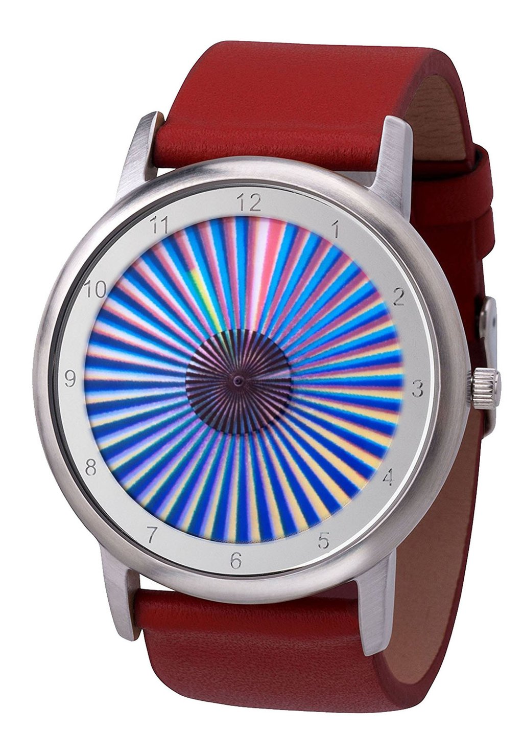 Умные часы AVANTGARDIA SHEER (NEUES DESIGN) Rainbow Watch, цвет rotes echtlederarmband