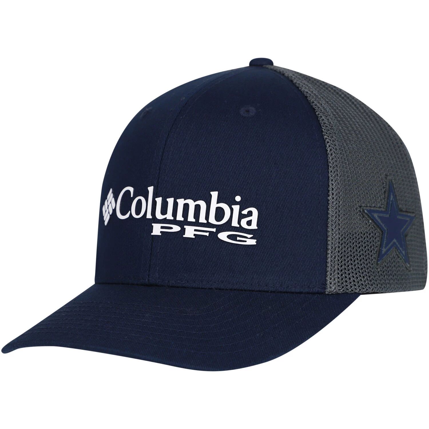 Мужская кепка Columbia Navy Dallas Cowboys PFG Mesh Snapback