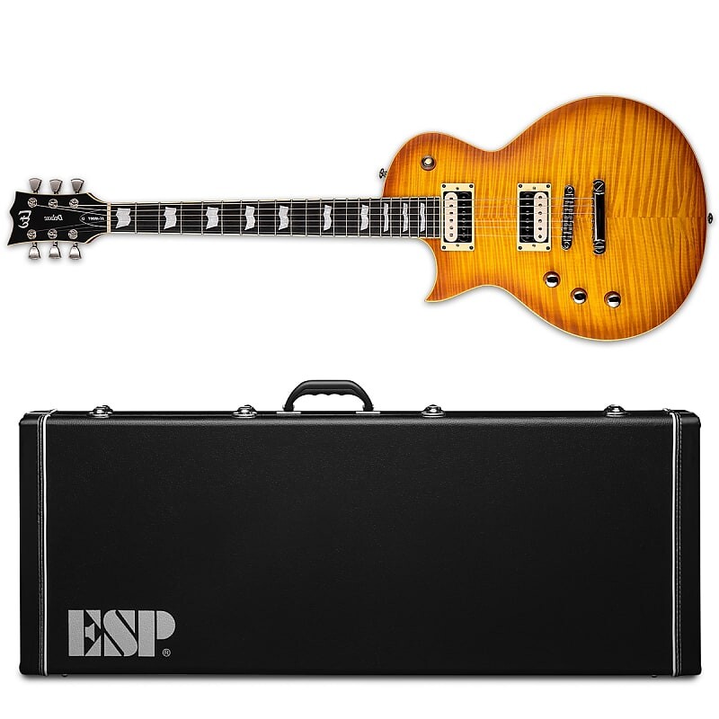 

Электрогитара ESP LTD EC-1000T LH Fluence Honey Burst Satin FM HBS Left-Handed Electric Guitar + Hard Case