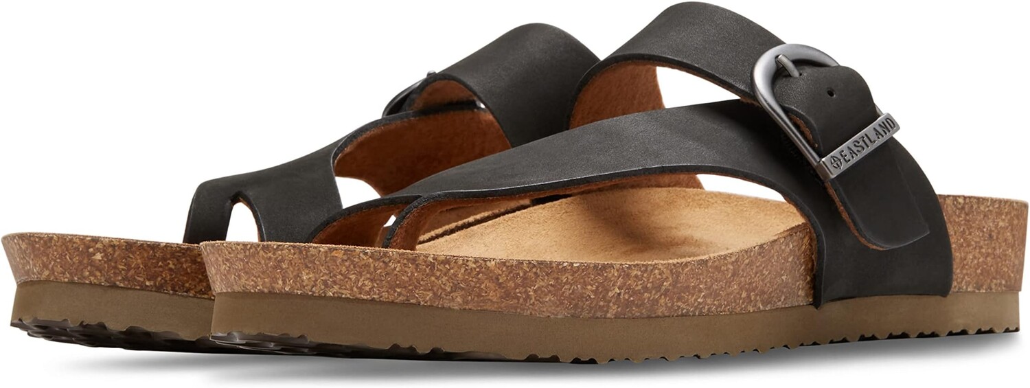 

Сандалии на плоской подошве Shauna Eastland 1955 Edition, цвет Black Nubuck
