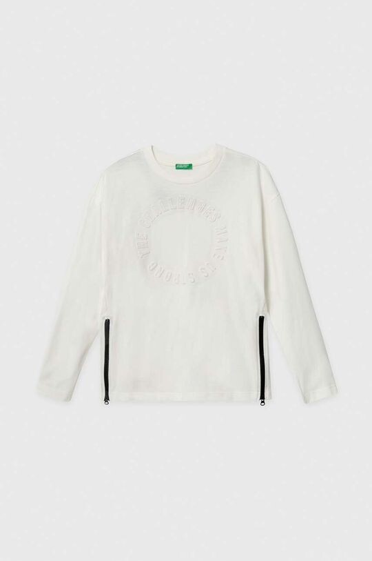 

Детская лонгслив United Colors of Benetton, белый