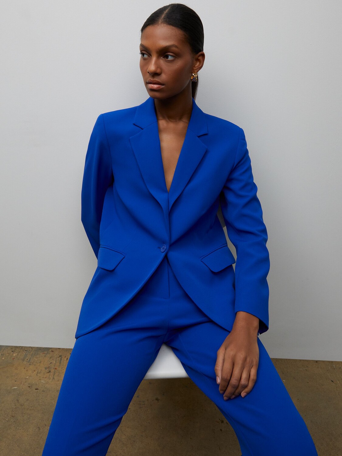 

Брюки Finery Harper Tailored, кобальт