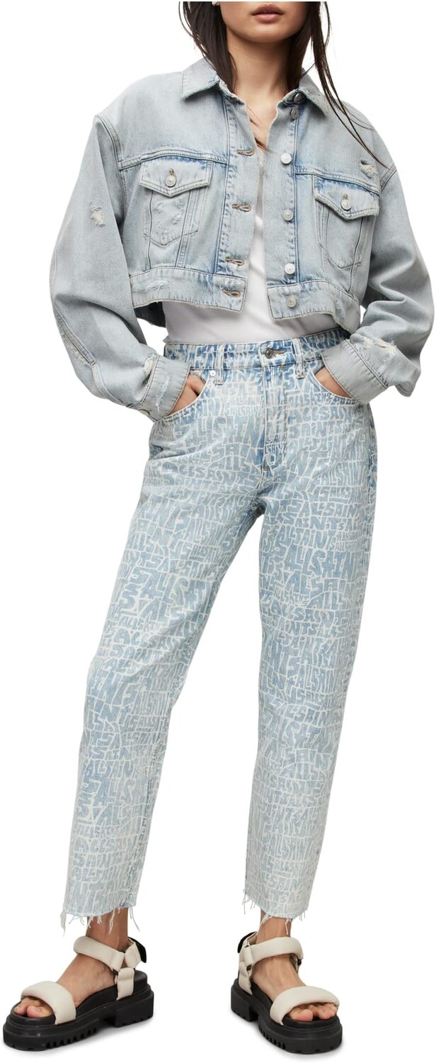 

Куртка Cona Cropped Jacket AllSaints, цвет Light Indigo
