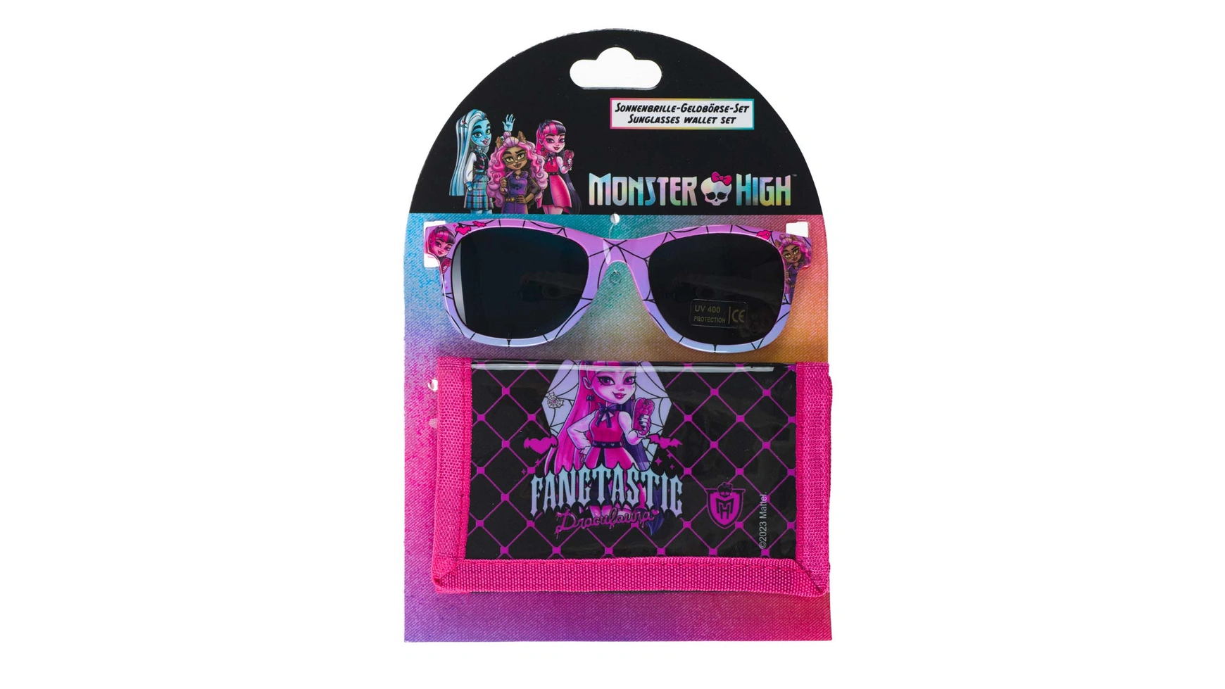 Monster High комплект-кошелек для солнцезащитных очков monster high коллекция наклеек розовая