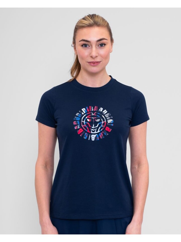 

Футболка BIDI BADU New York 2024 Chill Tee, цвет dunkelblau/rot/blau