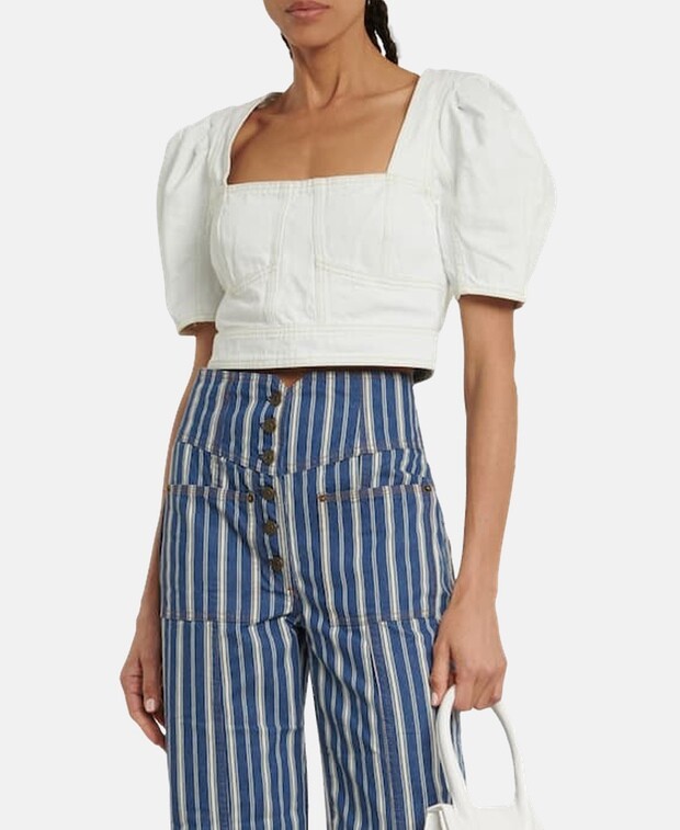 

Джинсовый топ Ulla Johnson, белый