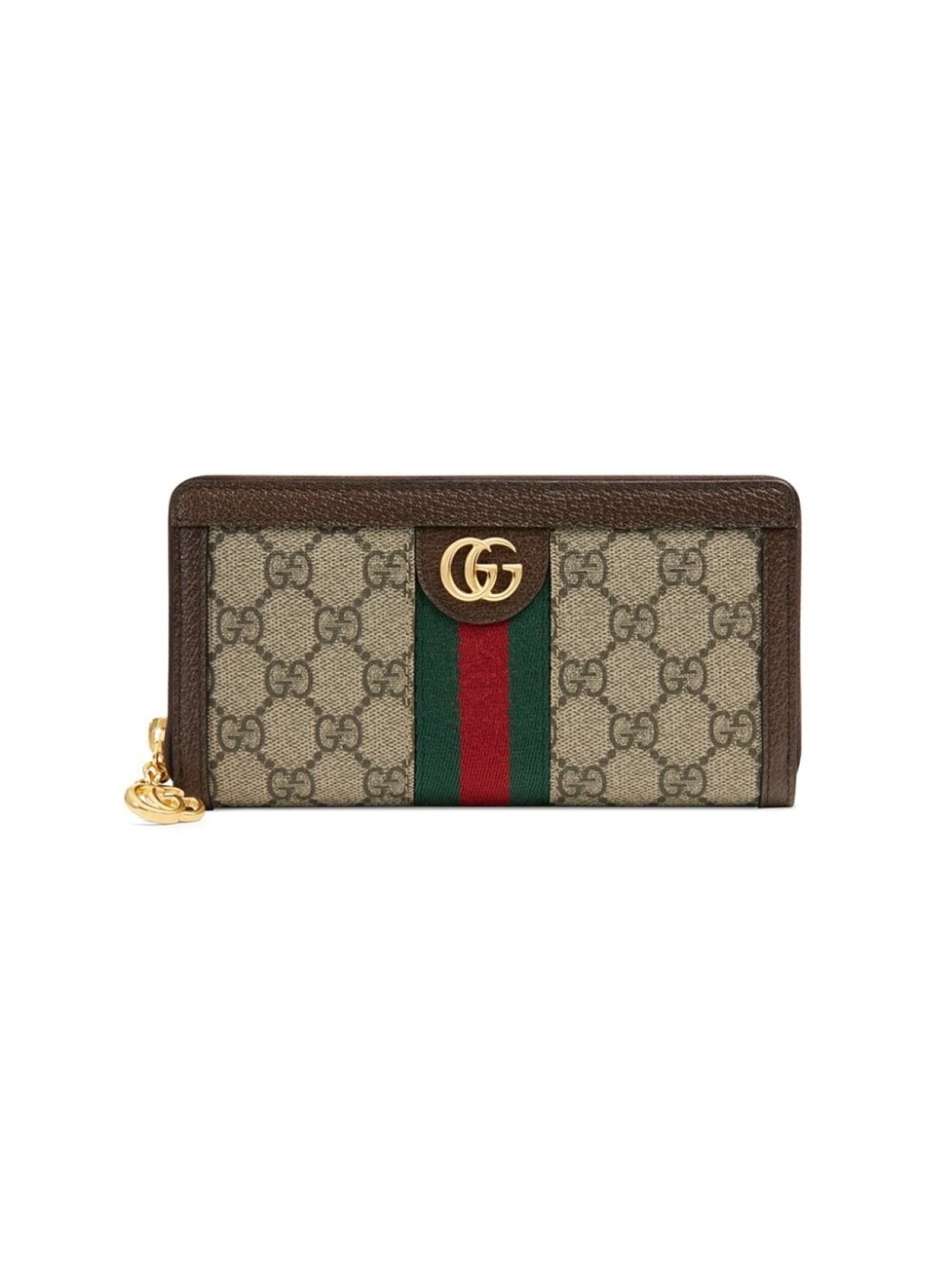

Кошелек Ophidia с круговой молнией Gucci, бежевый