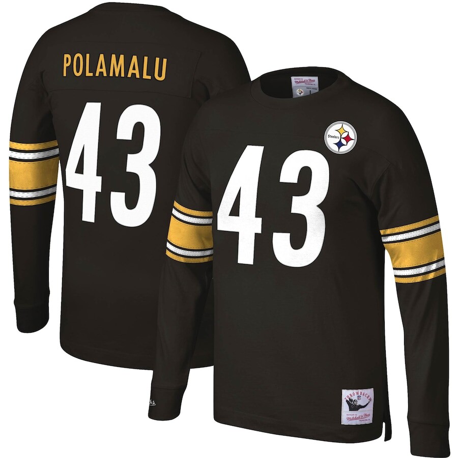 

Футболка с именем и номером Mitchell & Ness Pittsburgh Steelers, черный