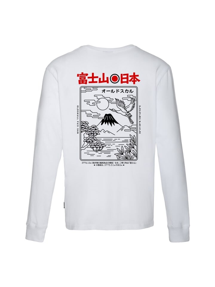 

Рубашка с длинным рукавом OLDSKULL Asian Futeesan Logo Graphic, белый