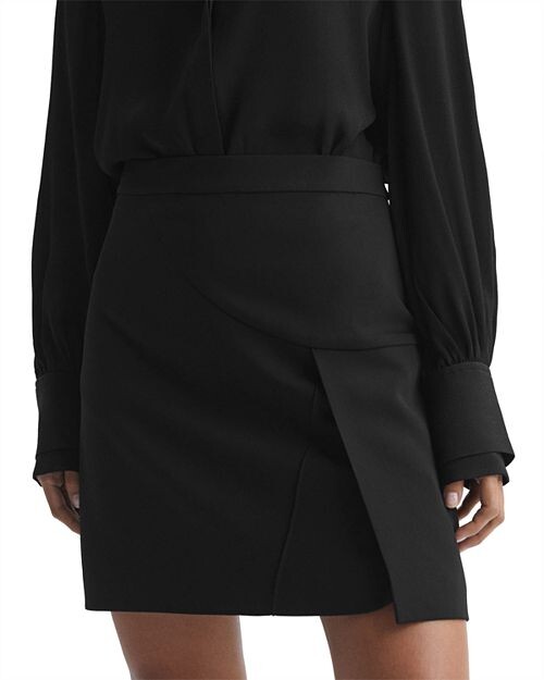 

Мини-юбка Erin с разрезом по бокам REISS, цвет Black