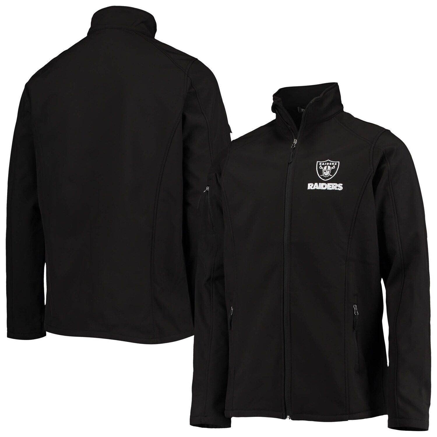 

Мужская черная куртка Dunbrooke Las Vegas Raiders Big & Tall Sonoma Softshell с молнией во всю длину, Черный