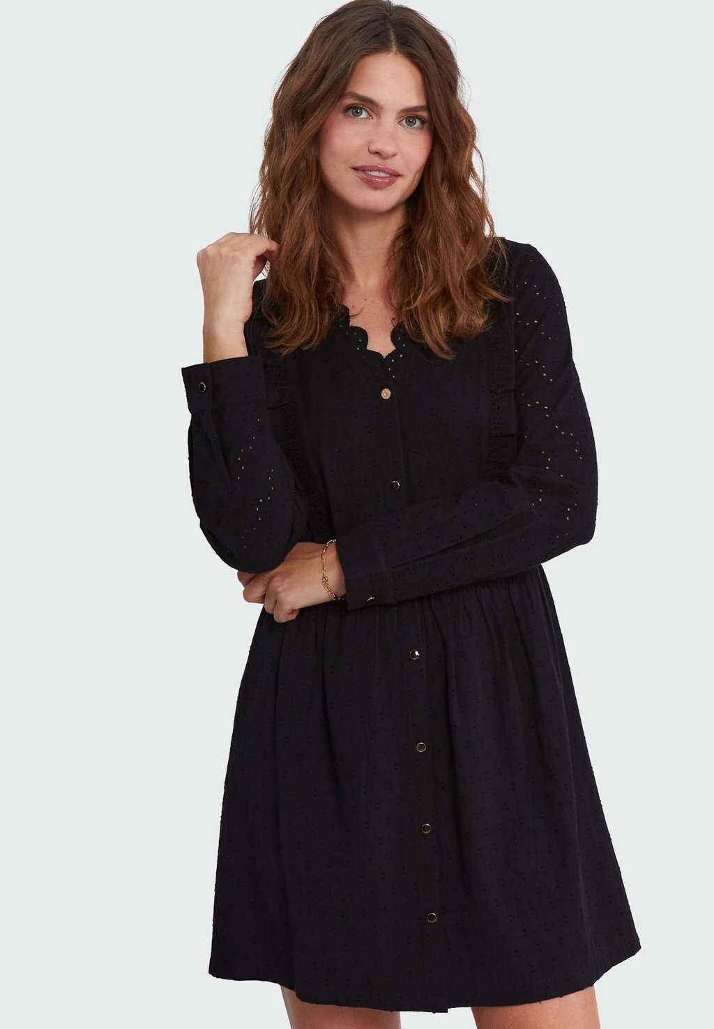 

Повседневное платье WITH V-NECK I.Code by IKKS, цвет black