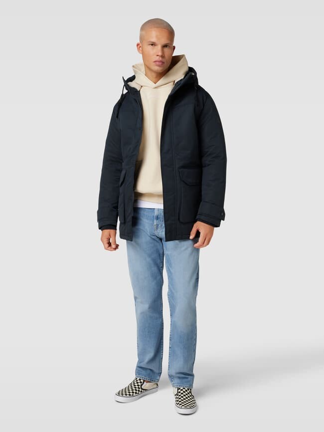 

Парка с карманами с клапанами модель "ЭКЛИП" Jack & Jones, темно-синий