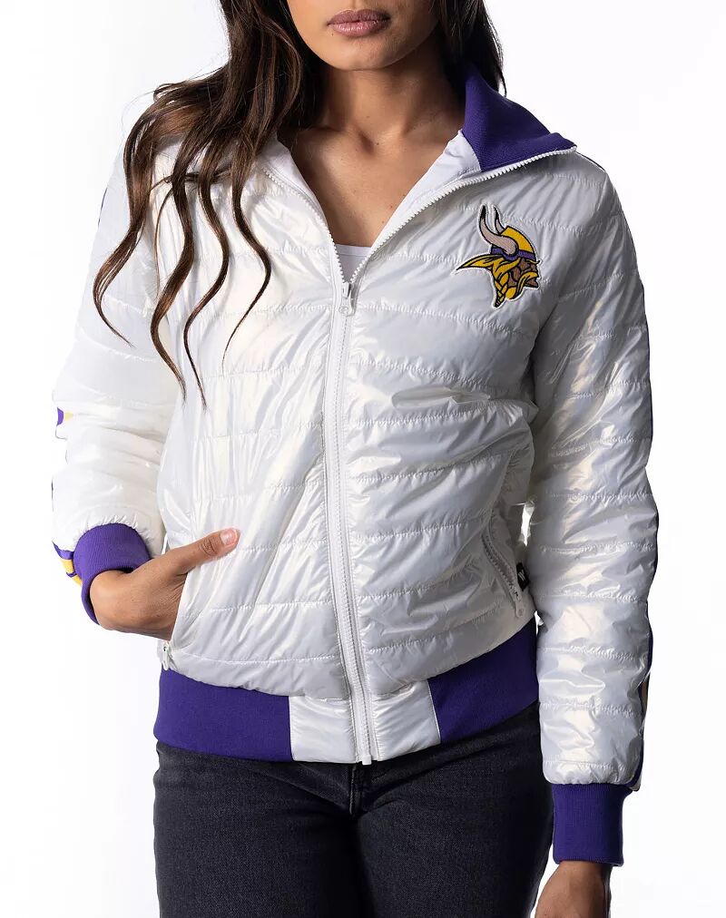 цена Белая женская куртка-пуховик The Wild Collective Minnesota Vikings