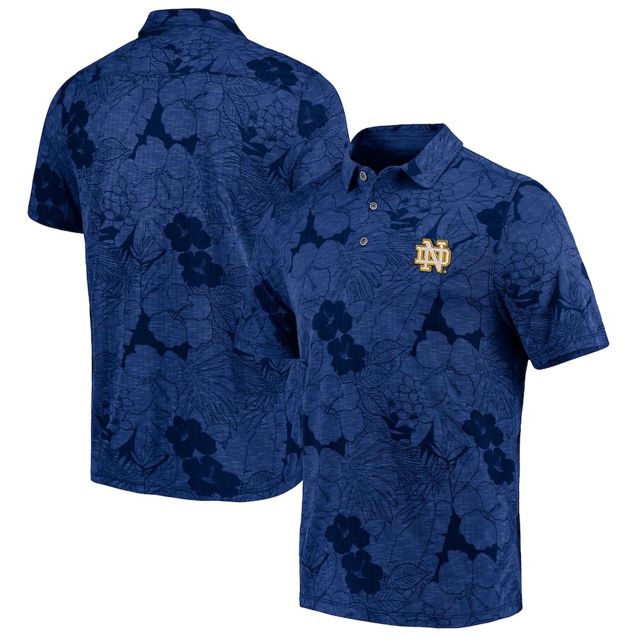 

Поло с коротким рукавом Tommy Bahama Notre Dame Fighting Irish, нави