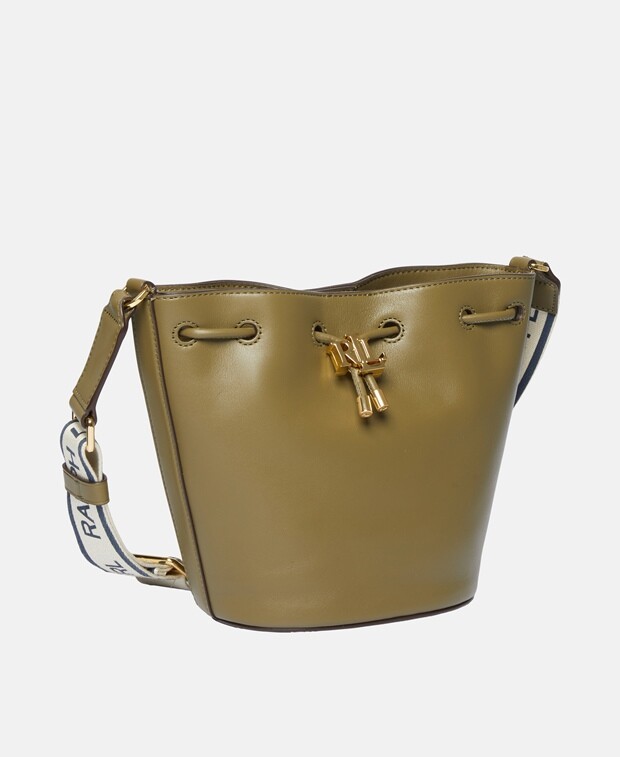 

Кожаная сумка-хобо Lauren Ralph Lauren, зеленое яблоко