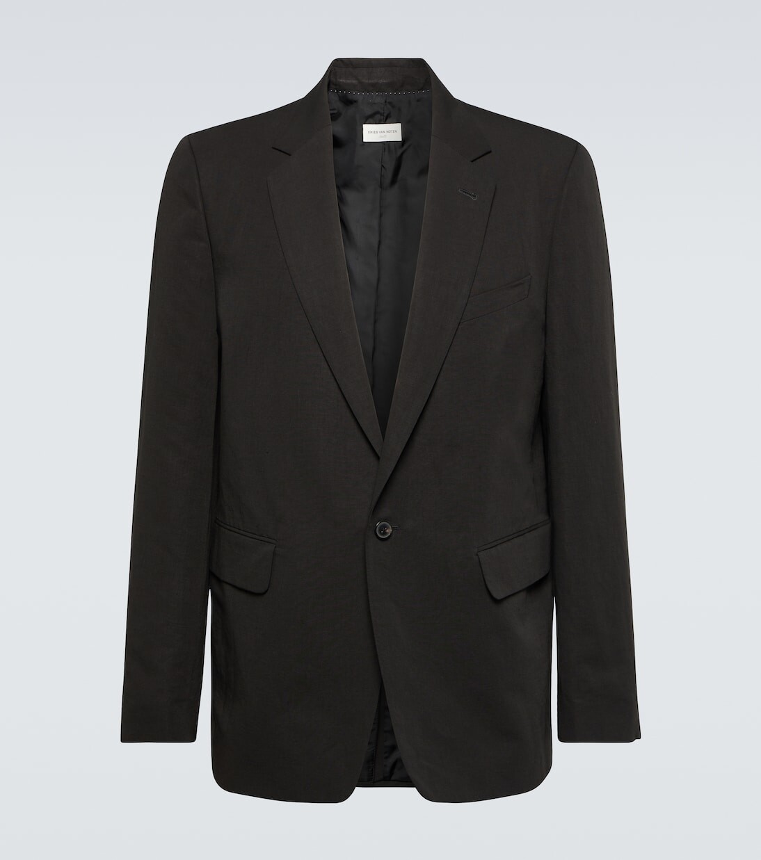

Блейзер bram из льна и хлопка Dries Van Noten, черный