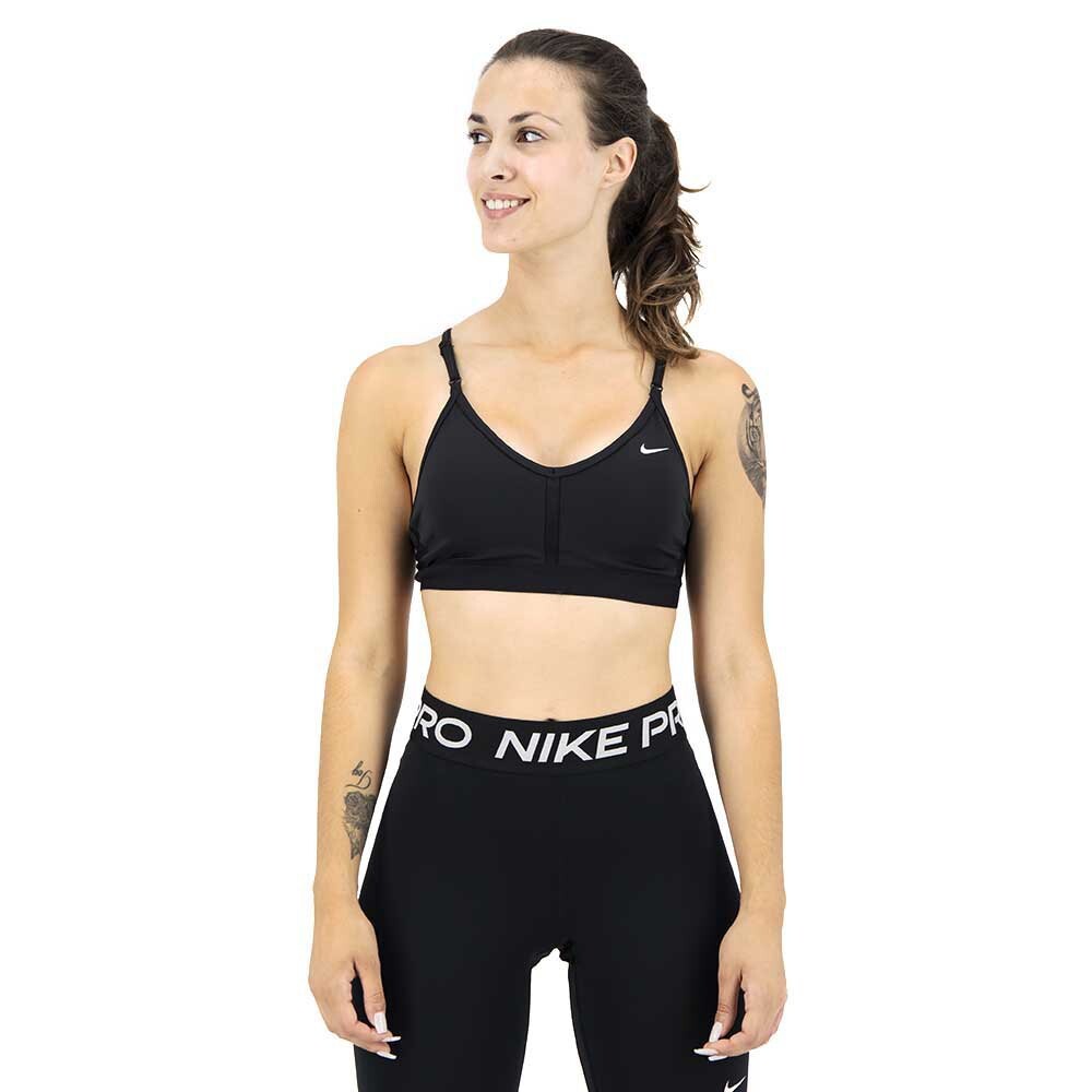 

Спортивный бюстгальтер Nike Dri Fit Indy V Neck Light Support Padded, черный