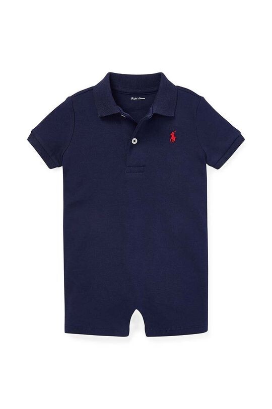 

Хлопковый детский комбинезон Polo Ralph Lauren, темно-синий