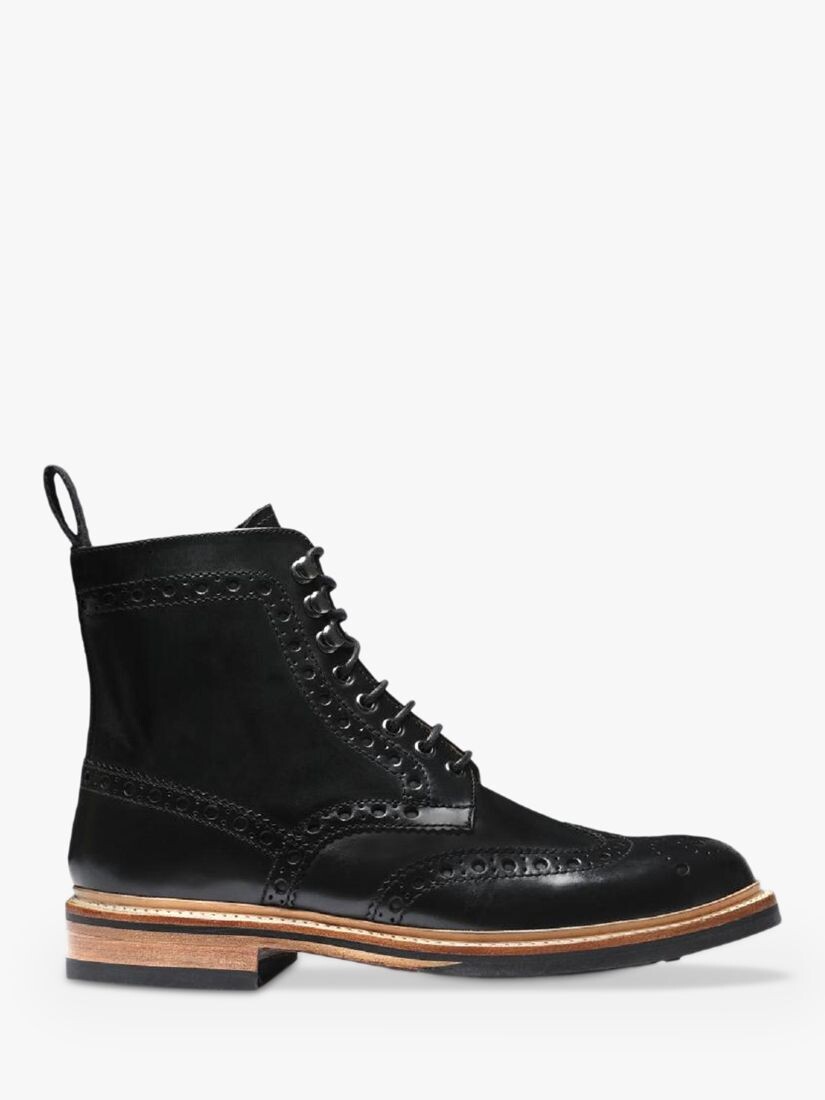 

Кожаные ботинки броги Grenson Fred, черные