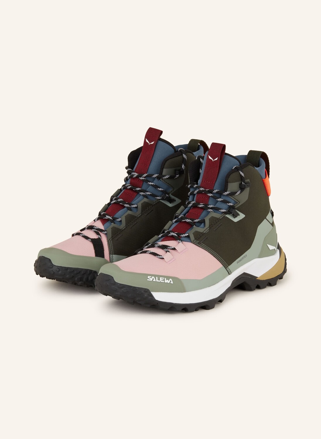 

Треккинговая обувь puez mid powertex SALEWA, цвет KHAKI/OLIV/ROSA